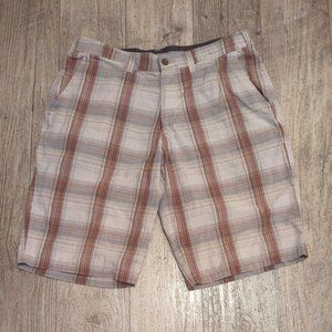 Kavu Mens 34 (meas 33) Shorts 100% Cotton Lightweight Gorpcore Summer Plaid